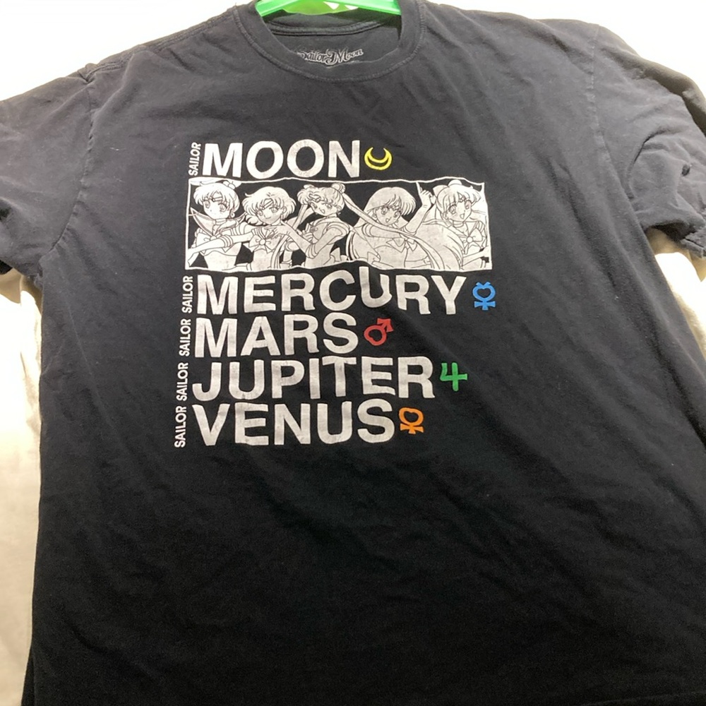 sailor moon t-shirt black size 2xl